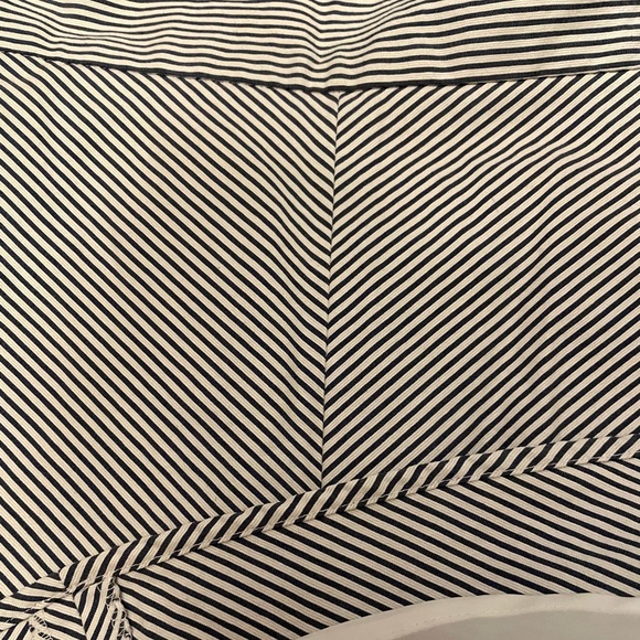 Ann Taylor Blue and White Striped Mini Skirt A line Size 12 - Picture 5 of 5